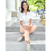 Chaussures de confort Helvesko : modle Caren, blanc/beige Image 3