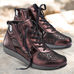Chaussure confort Helvesko : YUMA, bordeaux