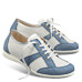 Chaussure confort Helvesko : CHARLENE, coloris jean/blanc
