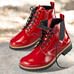 Chaussures de confort Helvesko : modle Janelle, rouge