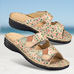 Chaussures de confort LadySko : modle Gerda, beige multi