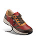 Chaussure confort Helvesko : NIZZA, rouge/marron (cuir nappa)
