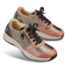 Chaussures de confort Helvesko : modle Nizza, beige/rose