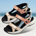 Chaussures de confort Helvesko : modle Saia, beige/bleu