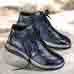 Chaussures de confort Helvesko : modle Tuda, bleu fonc
