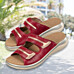 Chaussures de confort Helvesko : mod�le Josa, rouge