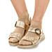 Chaussures de confort Helvesko : mod�le Geza, coloris or Image 3