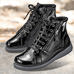 Chaussure confort Helvesko : LAVINA, noir (cuir vernis)