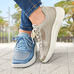 Chaussures de confort Helvesko : modle Suzette, bleu Image 4