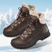 Chaussure confort Helvesko : WINTER TEX, marron fonc