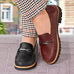 Chaussures de confort Helvesko : mod�le Aria, marron Image 3