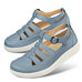 Chaussures de confort Helvesko : modle Sola, coloris jean