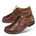Chaussures de confort Helvesko : modle Lovis, marron fonc