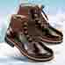 Chaussures de confort Helvesko : modle Darleen, marron fonc