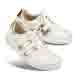 Chaussures de confort Helvesko : modle Newport, blanc/coloris or
