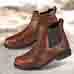 Chaussures de confort Helvesko : modle Carter , marron fonc
