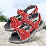 Chaussures de confort Helvesko : modèle Sama, rouge