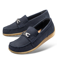 Chaussure confort dansko : ALMA, bleu fonc (cuir nubuck)