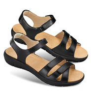 Chaussures de confort Helvesko : modèle Kirstin, noir