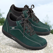 Chaussures de confort Helvesko : modèle Athen, vert foncé