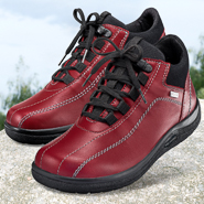 Chaussure confort Helvesko : ATHEN, rouge (cuir nappa)