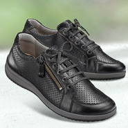 Chaussure confort Helvesko : VERENA, noir (cuir nappa)