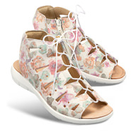 Chaussures de confort Helvesko : modèle Aurora, blanc multi