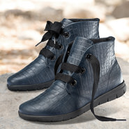 Chaussure confort Helvesko : ANGELINA, bleu (cuir nappa)