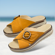 Chaussure confort Helvesko : ANETTE, curry