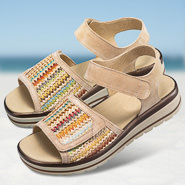 Chaussure confort Helvesko : ROMILLA, beige