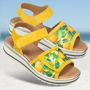 Chaussures de confort Helvesko : modle Romilla, jaune