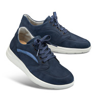 Chaussure confort LadySko : MIA, bleu (cuir nubuck)