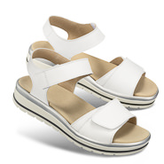 Chaussures de confort Helvesko : modèle Lexie, blanc