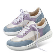 Chaussures de confort Helvesko : modle Indra, bleu/mauve