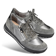 Chaussures de confort Helvesko : modle Heather, gris/argent