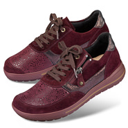 Chaussures de confort Helvesko : modle Erna, aubergine