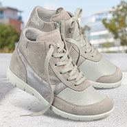 Chaussures de confort Helvesko : modle Liane, gris clair