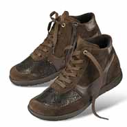 Chaussures de confort Helvesko : modle Liane, marron fonc