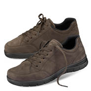 Chaussures de confort Helvesko : modle Andreas, marron fonc