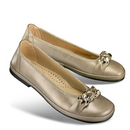 Chaussures de confort Helvesko : modèle Aida, bronze