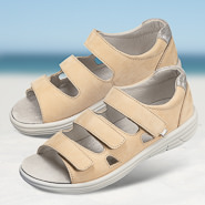 Chaussures de confort Helvesko : modèle Runa, beige