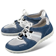 Chaussure confort Helvesko : POPPY, blanc/bleu