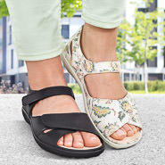 Sandales de confort Helvesko : modèle Luna