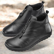Chaussures de confort Helvesko : modèle Sora, noir