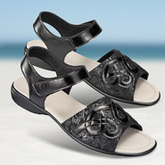 Chaussures de confort Helvesko : modèle Romie, noir