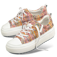 Chaussures de confort Helvesko : modle Florencia, rouge multi