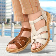 Sandales de confort Helvesko : modle Sandy