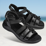 Chaussures de confort Helvesko : modle Amata, noir