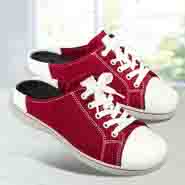 Chaussures de confort Helvesko : modle Loca, rouge