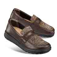 Chaussures de confort Helvesko : modle Alora, marron/lo